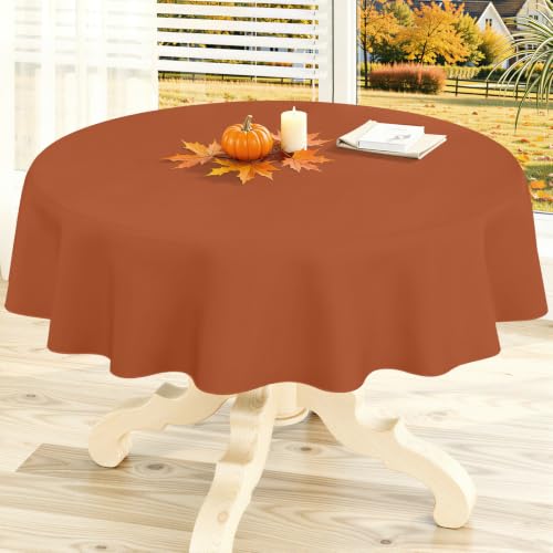 homing Round Vinyl Waterproof Tablecloth with Flannel Backed