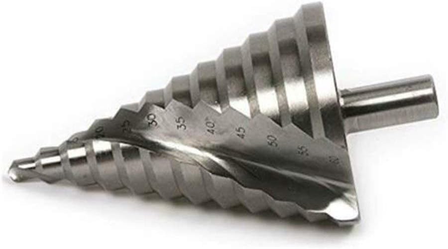 Wiertła do metalu, wiertło stopniowe z rowkiem spiralnym, otwieracz do otworów metalowych 110 mm otwór stożkowy HSS wiertarka stopniowa pokryta tytanem elektronarzędzie HSS 6-60 mm stal