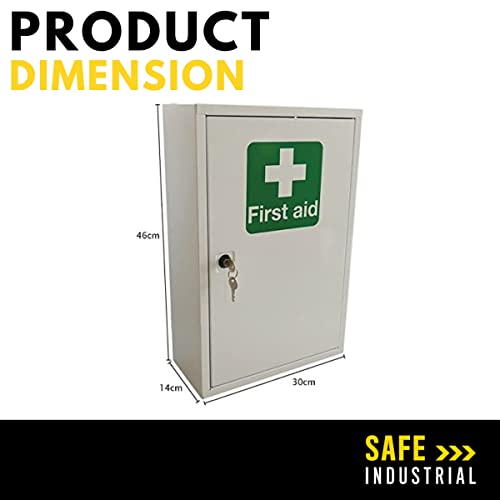 413tU70w8IL The Products Store British Compliant First Aid Storage - Key Locking Cabinet- Medical First Aid Cabinet Wall Mounted… - Image 5