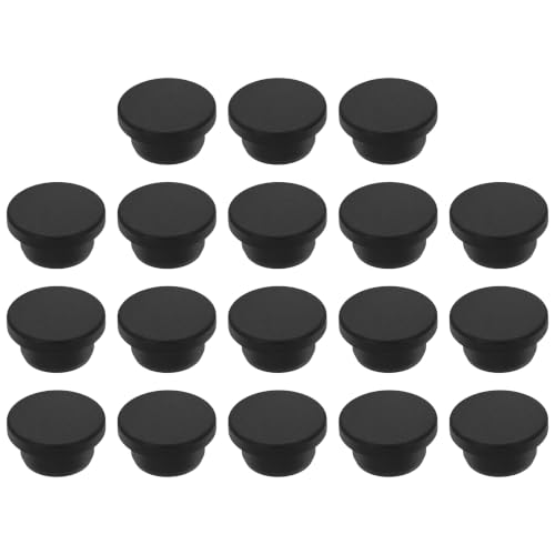 Image of MECCANIXITY 18pcs T-Shaped Silicone Plugs 22mm 7 /8 Inch Dia, Black | Snap in Plug Hole Seal Cover Round Rubber Stopper for 21-22mm Holes Kitchen Rubber Bulkheads Waterproof Sealing