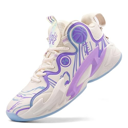 Men's Basketball Shoes are Breathable Fashionable Athletic Non Slip Wear-Resistant Training Boots