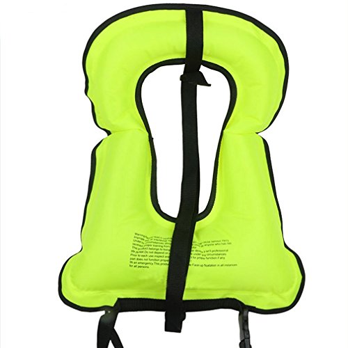 Rrtizan Snorkel Vest, Adults Portable Inflatable Swim Vest Jackets For Snorkeling Swimming Diving Safety(Green) #TOP1