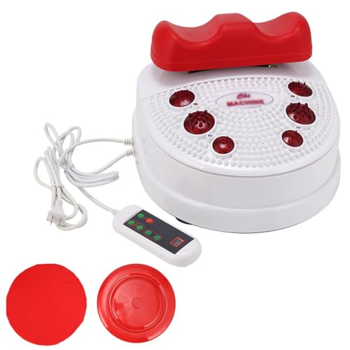 Fitness Blood Chi Machine, Rocking Physiotherapy Chi Massage Foot Leg Massager for Blood Circulation Chi Machine Relieve Fatigue,Swing Foot Massager with Wire Control,Red
