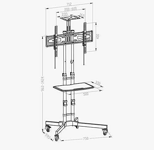 Soporte Universal para TV de Piso para 32 a 65 pulgadas miniatura 4