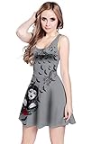 CowCow Womens Halloween Spider Web Pattern Sleeveless Skater Dress