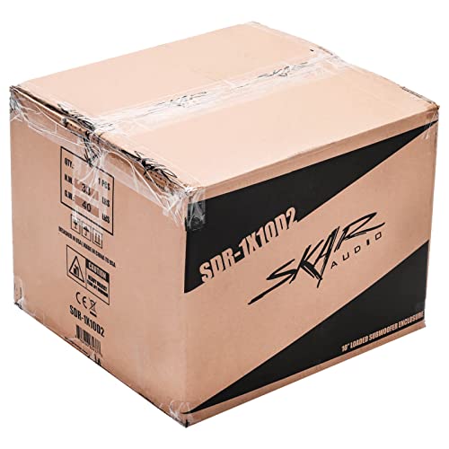 Image of Skar Audio Single 10 inch 1200W Loaded SDR Series Vented Subwoofer Enclosure | SDR-1X10D2
