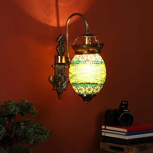 ELIANTE - Brass Brass Wall Light - 6-INCH-Egg-Wall-Multi - by Jainsons Lights - Without Bulb