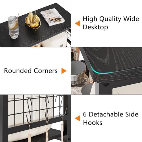 IDEAHOUSE Kitchen Island on Wheels with 6 Detachable Hooks by IDEALHOUSE - Image 7