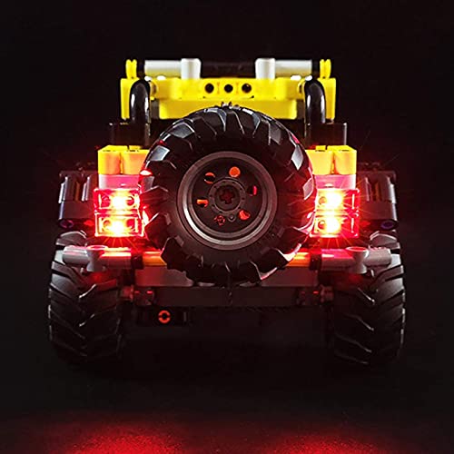 FYHCY LED Beleuchtungsset für Lego Technik Jeep Wrangler 42122 LED-Licht für Lego Technik (Lego Modell Nicht Enthalten… – Bild 3