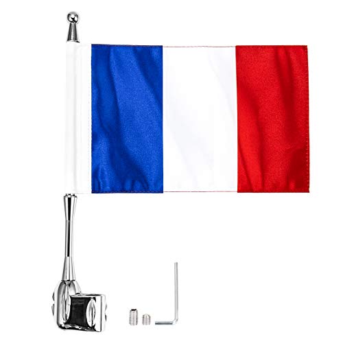 Moto Mât de drapeau avec drapeau Pour GL1800 Goldwing All Years (France)