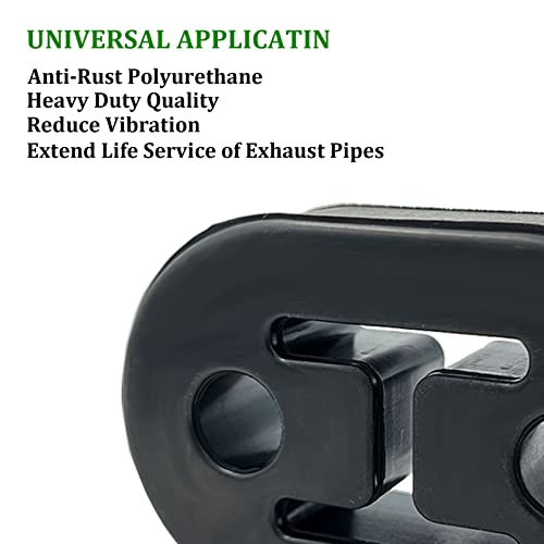 Universal Heavy Duty Rubber, Exhaust Tail Pipe Mount Bushing, High Density Bracket Hanger, Insulator Material, Small Part Handles Great Jobs, Not-Easy-Dry-Rot (Pack Of 4, 75 Mm/2.8 In) #TOP2