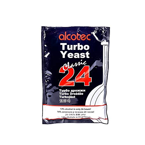Levadura Turbo Alcotec Classic 24 – Fermentación Rápida – Para Bebidas de Alta Graduación – 14% en 24 Horas
