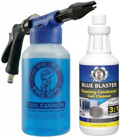 HVAC Guys Coil Cannon + AC Coil Cleaner Blue Blaster Bundle - For Cleaning Air Conditioner and Refrigeration Condensers image 4
