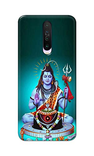 Image of Printed Hard Back Cover Case for Mi Poco X2 Back Cover (Lord Shiva) -1803
