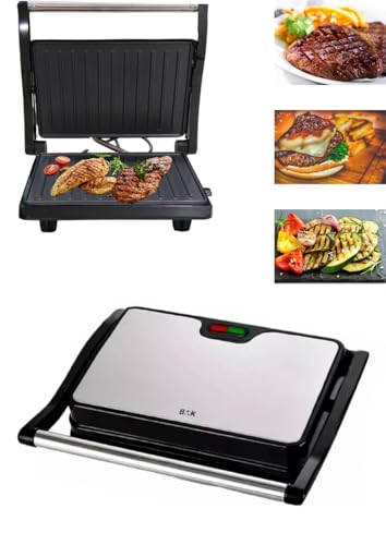 Grill Sanduicheira Antiaderentes Elétrico Inox 750W 220v