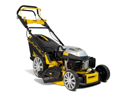 GARLAND Sioux 1255ZESG‑V23 | Cortacésped Gasolina 196 CC OHV con Arranque Eléctrico y Manual, Tracción, Corte 525 mm, 6 Alturas, Chasis Acero | Jardines hasta 1.750 m²