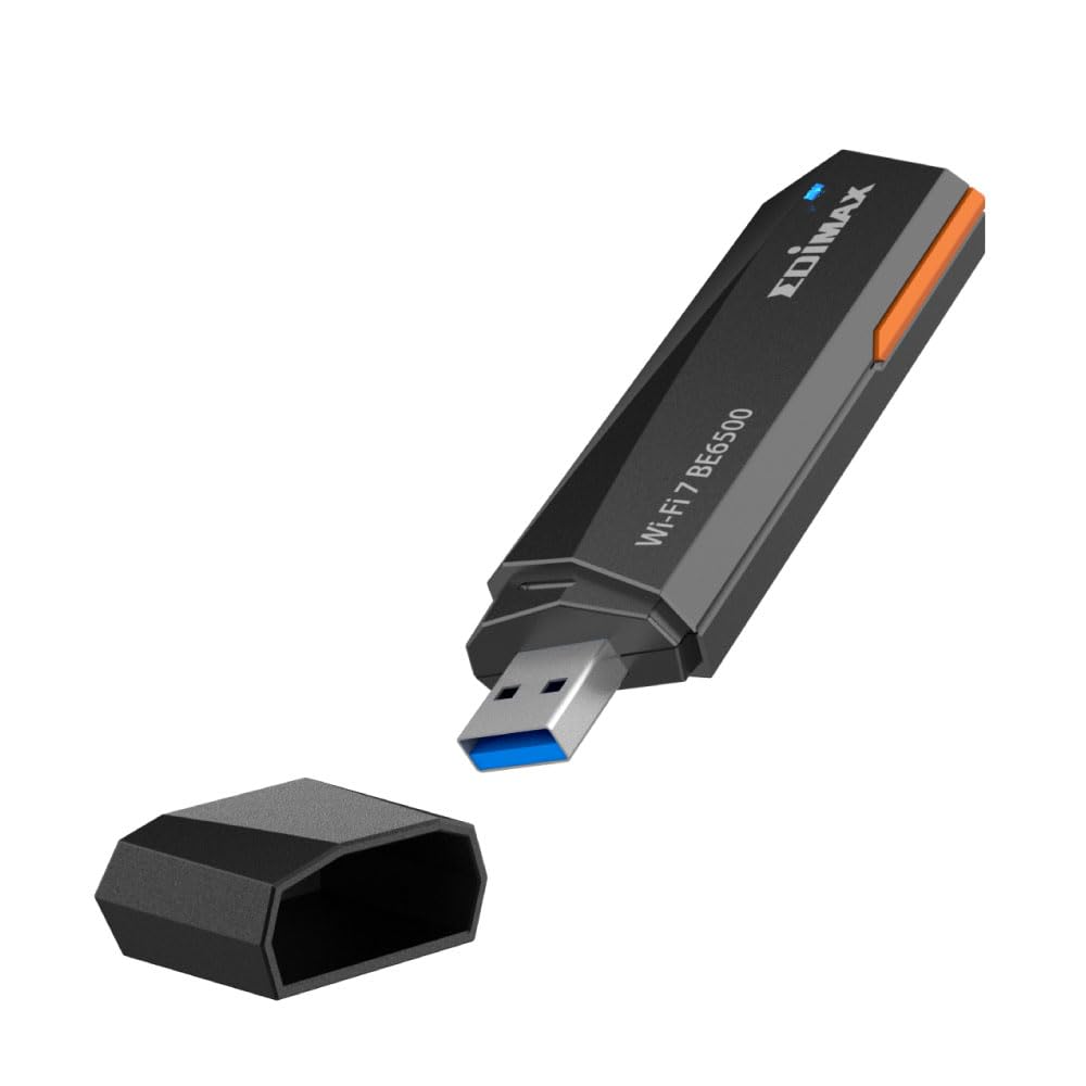 Edimax EW-7822UBE BE6500 - Adaptador WiFi de 7 bandas (USB 3.2)