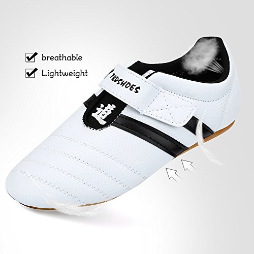 Taekwondo Shoes, Men Women Kids Martial Art Shoes Karate Kung Fu Tai Chi Shoes Comfortable Lightweight Taekwondo Training Sports Shoes (34)3