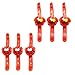 jojofuny 6Pcs Braccialetti Luminosi di Natale LED Glow in The Dark Lampeggiante Trottole Braccialetti Giocattoli per Bambini Festa di Natale Bomboniere Forniture Casuali