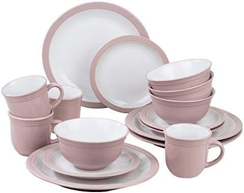 Waterside Fine China 16 Piece Taupe Camden Dinner Set