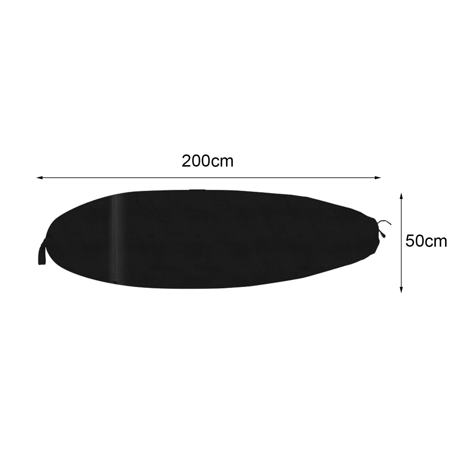 sup Tasche 3 größen Surf Board Abdeckung Surfbrett Longboard Surfen Tretch Multi-funktionen Schutz Tasche Schwarz Oxford sup zubehör(200x50 cm)