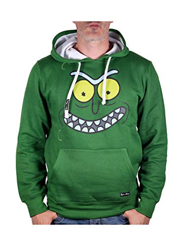 Cotton Division Rick e Morty con Cappuccio Pickle Rick Face