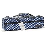 Beaumont "Blue Polka Dot" Flute Case With Shoulder Strap