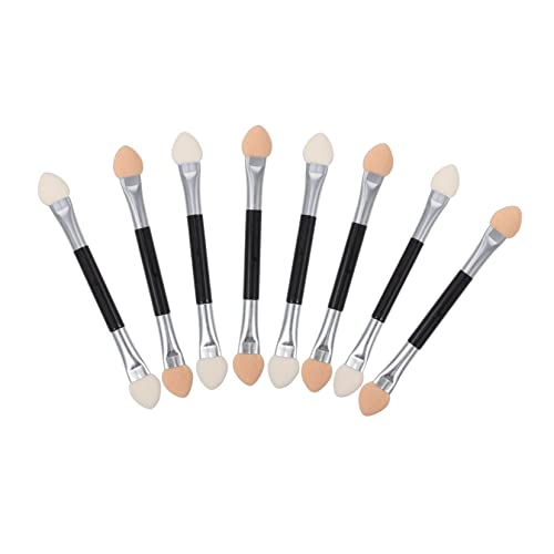 Gogogmee Essential Makeup Tools 20pcs Eye Shadow Brush Kit Double-ended Alicators Soft Latex Tips Non-slip Handle for Levels of Users