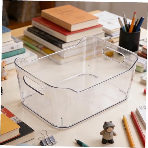 Boîte de rangement plastique PET lavable avec poignées intégrées - 6
