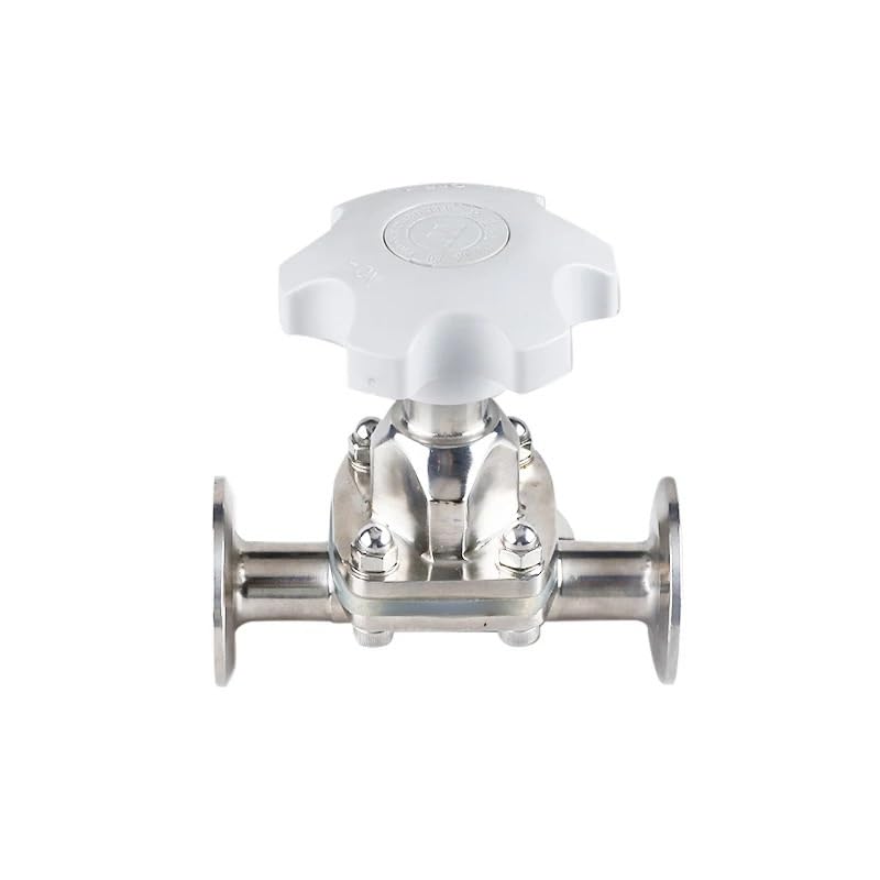 Válvula de acero inoxidable 316 de 19mm con ferrule clamp de 50.5mm para tuberías 3
