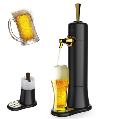 Dispensador De Cerveza, Dispensador De Espuma Fina Portátil con 40000/vibración De Frecuencia Inferior, Convierte Cualquier Lata O Botella En Draft, para El Regalo De Su Hijo, Su Hijo, Regalo