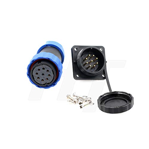 HangTon Connect HE29 9 Pin Connector Aviation Waterproof IP68 Plastic Circular 4 Screw