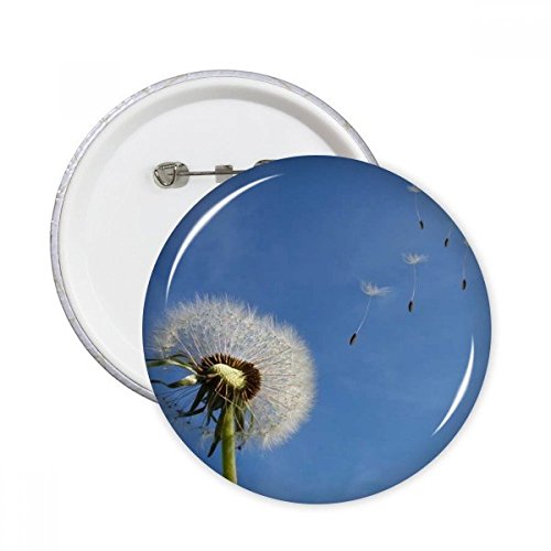 Pins ronde de pissenlit blanc badge bouton décoration vêtement