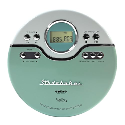 image for Studebaker SB3703MW Joggable Personal CD/MP3 Player with Audio Book Co