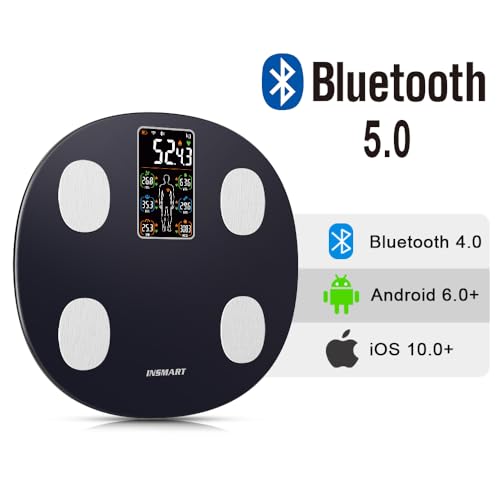 INSMART Körperfettwaage, Waage Personen mit Bluetooth und App, 25 Körperwerte, Digitale Personenwaage für Bad & Fitnessstudio… – Ansicht 8