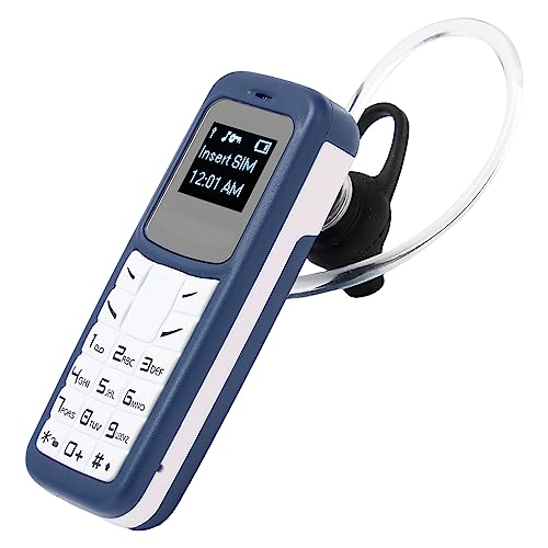 2G-Mobiltelefon, Einfaches GSM-Mobiltelefon mit Ohrbügel, Bluetooth-Headset-Wählgerät, Backup-Telefon Im Auto, 350 MAh, Einzel-SIM-Einzel-Standby (Blue)