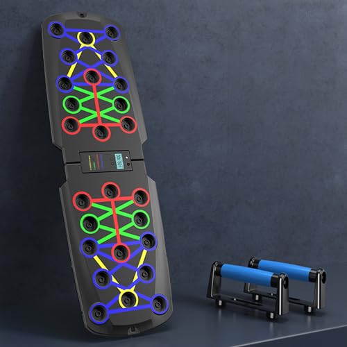 UUE Liegestützbrett Set push up board mit Liegestützgriffe und...