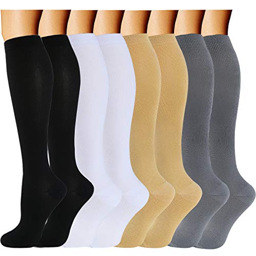 ACTINPUT Compression Socks Women & Men 15-20mmHg - Best Medical,Nursing,Hiking,Travel & Flight Socks-Running