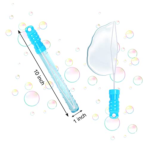 Joyin 24 Pack 10’’ Mid Bubble Wands Assortment, 6 Colors Bubble Wands 3 Oz Party Favors Kids Summer Toys, Outdoor Play Toys Games Christmas Birthday Party #TOP6
