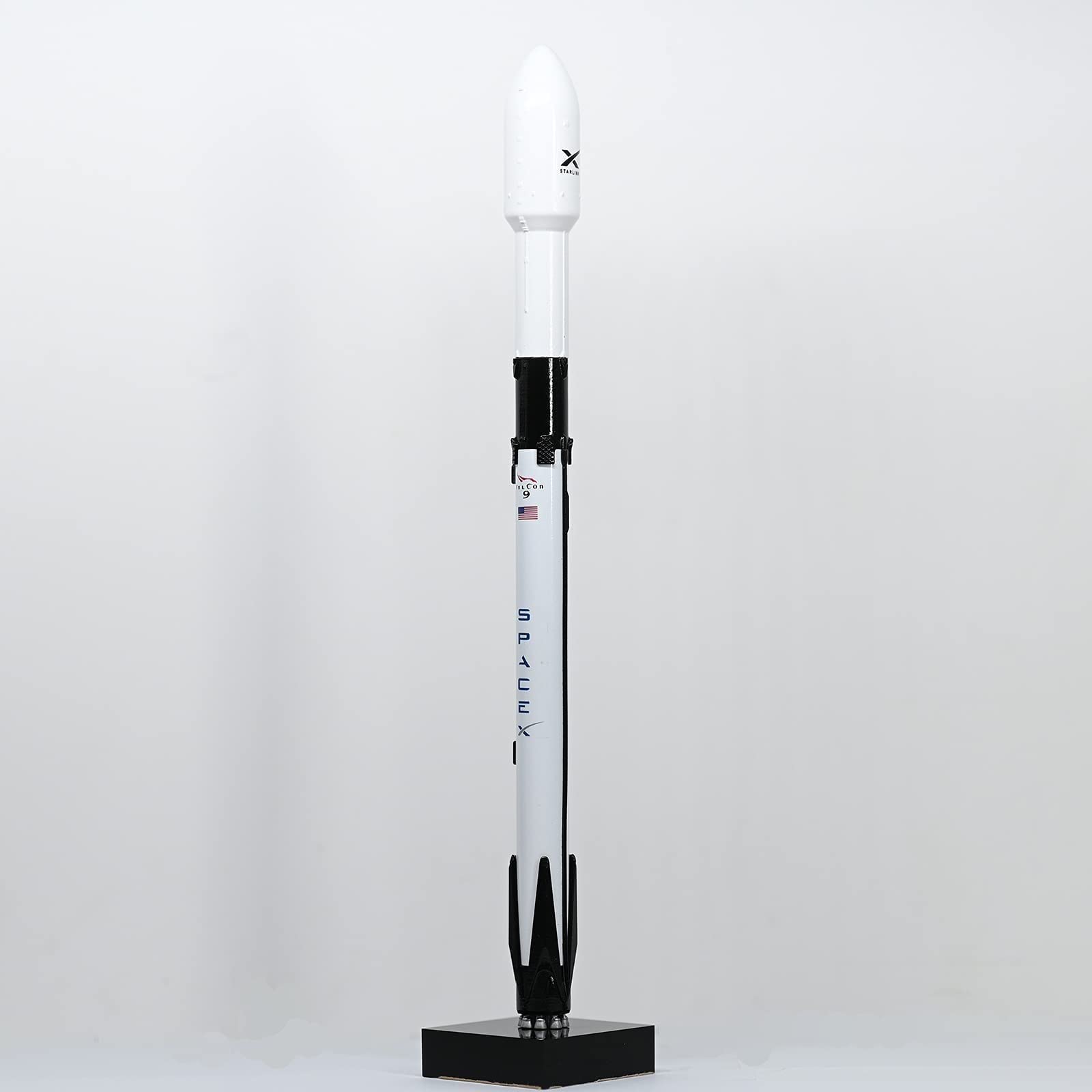 REHOOF Modelo De Cohete De La Serie Falcon Simulación 1: 233 Falcon 9 Y Modelo De Nave Espacial De Cohete Pesado Decoraciones De Escritorio para Entusiastas del Espacio Y Geeks del Espacio