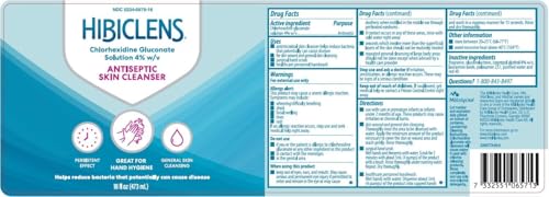 pt 57508 prep solution hibiclens 8oz antimicrobial 4 chg bottle ea by molnlycke healthcare regent