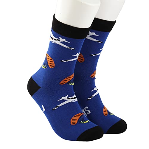 MBMSO Skydive Socks 2 Pairs - I'd Rather Be Skydiving Socks, Funny Gifts for Skydivers, Parachutists and Skydiving Lovers3