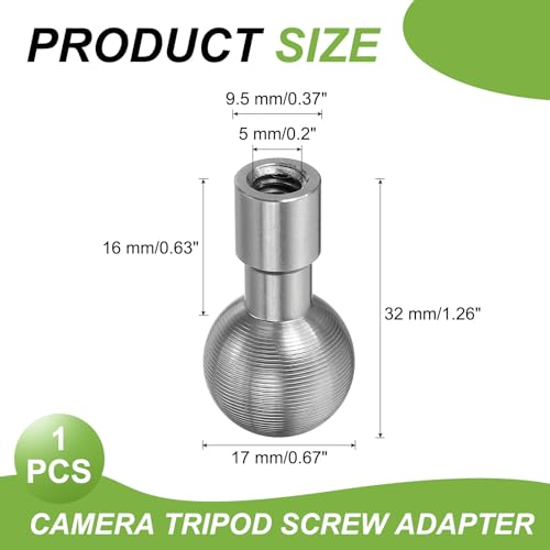Adaptador de bola de 1.7 cm PATIKIL con cabeza de perno angular inoxidable 2