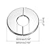 uxcell Wall Split Flange, 2pcs 304 Stainless Steel Round Escutcheon Plate for 22mm Diameter Pipe