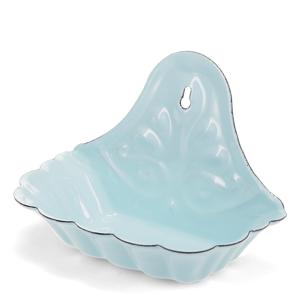 Rex London Blue Wall-Mounted Enamel Soap Dish