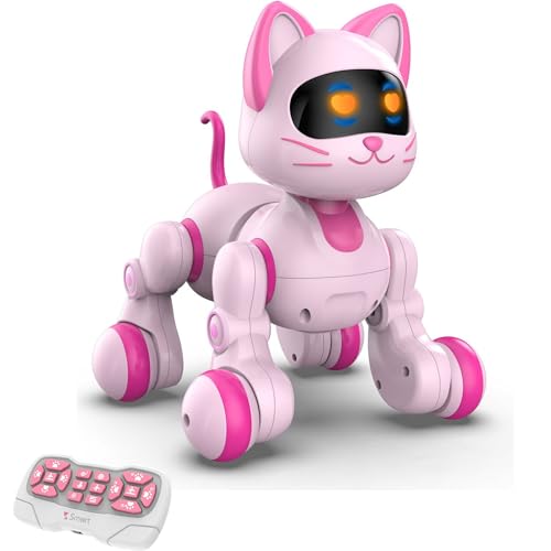 Giffy / 30 Fonksiyonlu Uzaktan Kumandalı Şarjlı Sesli Işıklı Dokunma Algılama Programlama Robot Köpek El Sensörlü Şarjlı Işıklı Müzikli Dansçı Robot Köpek Ve Kedi (Kedi)