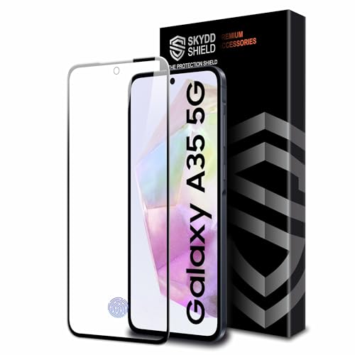 Image of Military-Grade Gorilla Tempered Glass For Samsung Galaxy A35 and Samsung Galaxy A55 (6.6 Inch) With Installation Kit | Edge to Edge Coverage | Black