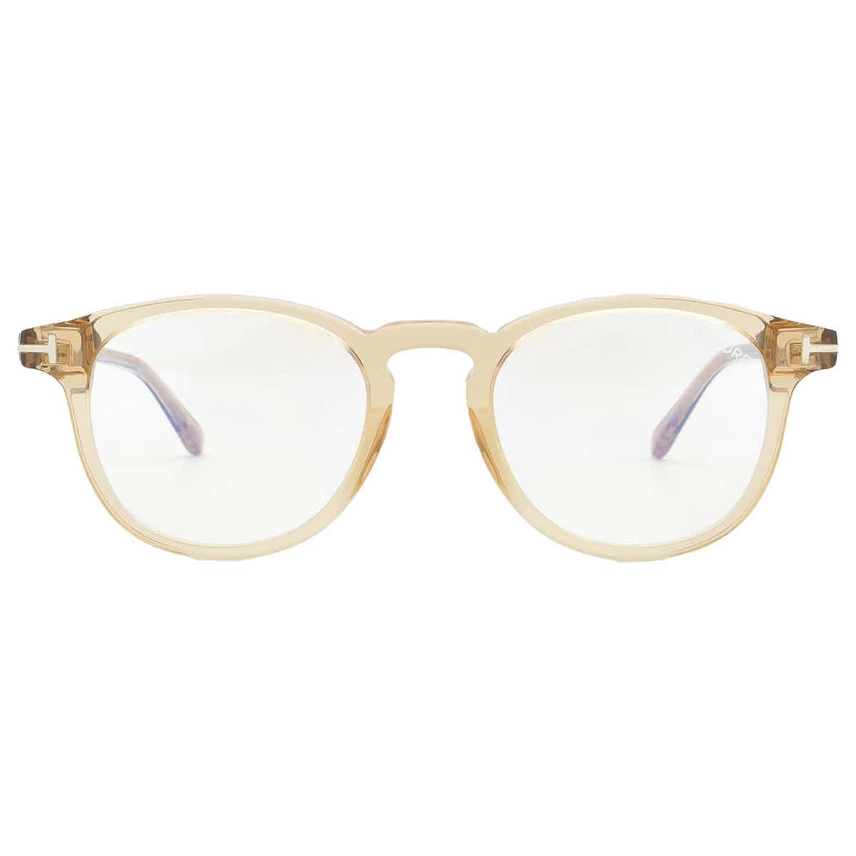 Gafas Tom Ford FT 5891-B de diseño transparente con logotipo T 2