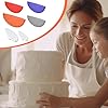 Hushee 6 Pcs Cake Arch Guide Tool Cake Decoration Tools Swag Marker Tool Piping Guide Multiple Sizes Arc Ruler Convenient for Controlling Size and Position for Cakes Piping Beginners and Bakers #5