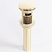 Pop Up Drain For Bathroom Sink Faucet Stopper with Overflow, Bathroom Accessories, Gold